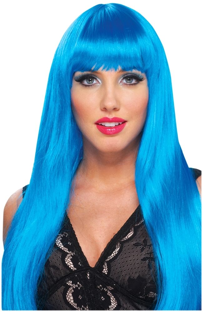 Picture of Neon Blue Fantasy Diva Wig