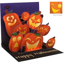 Picture of Pumpkin Pile Halloween Pop-Up Greeting Card