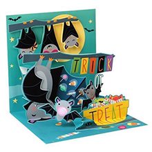 Picture of Candy Bats Halloween Pop-Up Greeting Card
