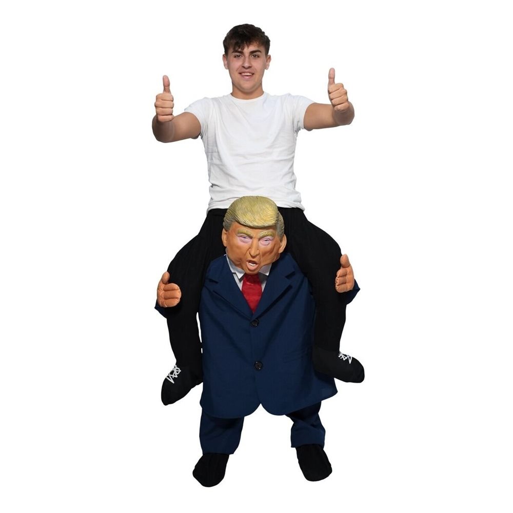 Picture of President Trump Piggyback Adult Unisex Costume