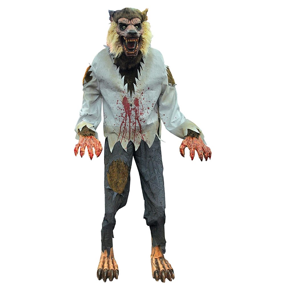 Picture of Life-Sized Lurching Cursed Werewolf Animated Prop