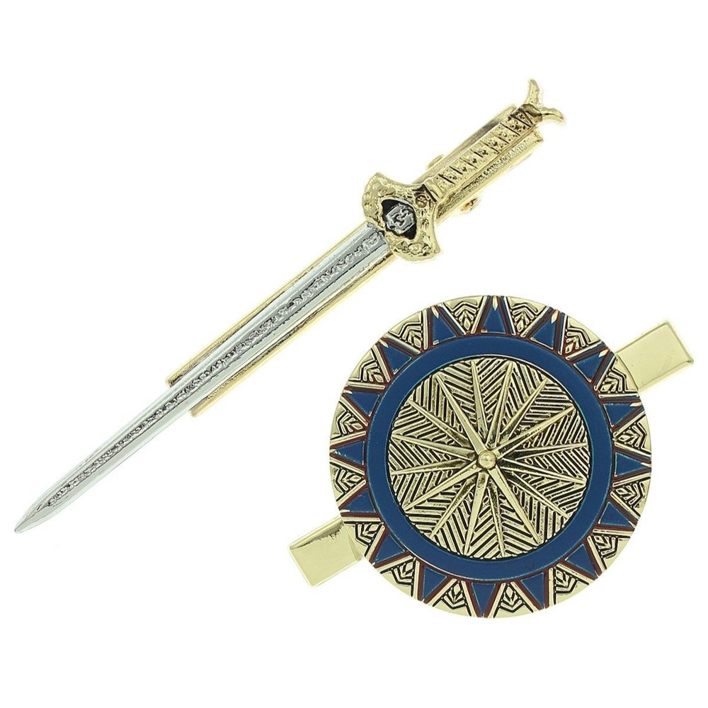 Picture of Wonder Woman Movie Sword & Shield Hair Clip Set