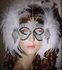 Picture of Snowflake Feather Masquerade Mask
