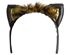 Picture of Black & Gold Cat Ears Faux Leather Headband