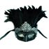 Picture of Venetian Prince Masquerade Mask with Feathers (More Colors)