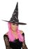 Picture of Neon Print Witch Hat with Hair (More Colors)