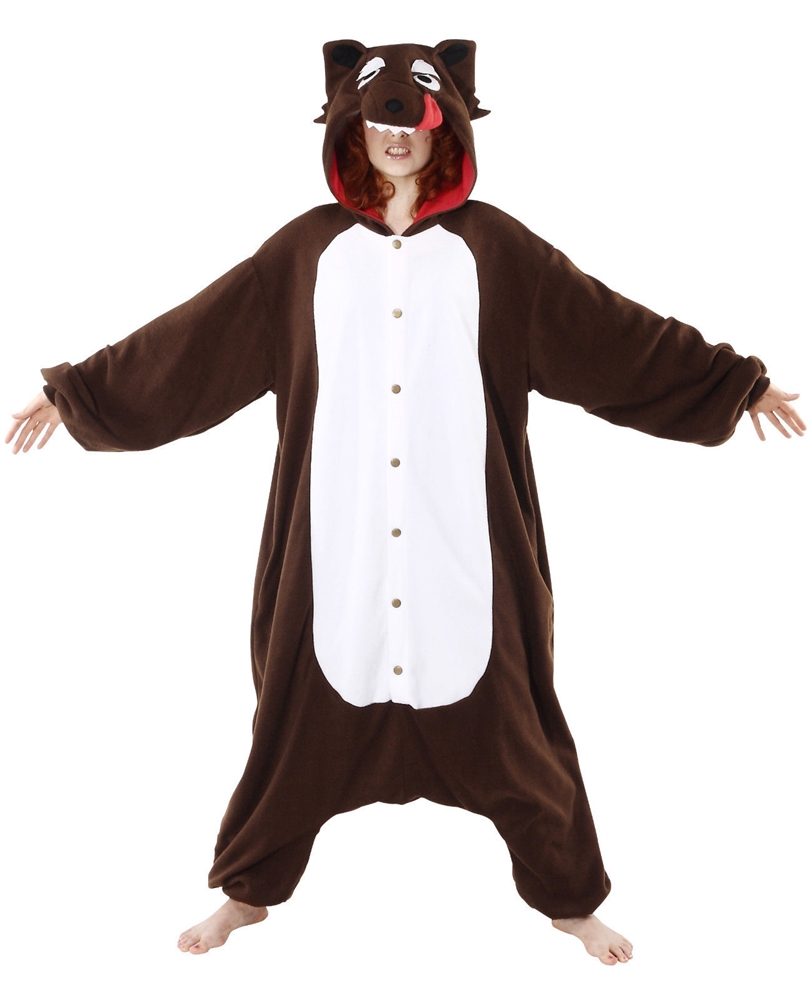 Halloweeen Club Costume Superstore Bcozy Red Riding Wolf Adult Unisex Onesie