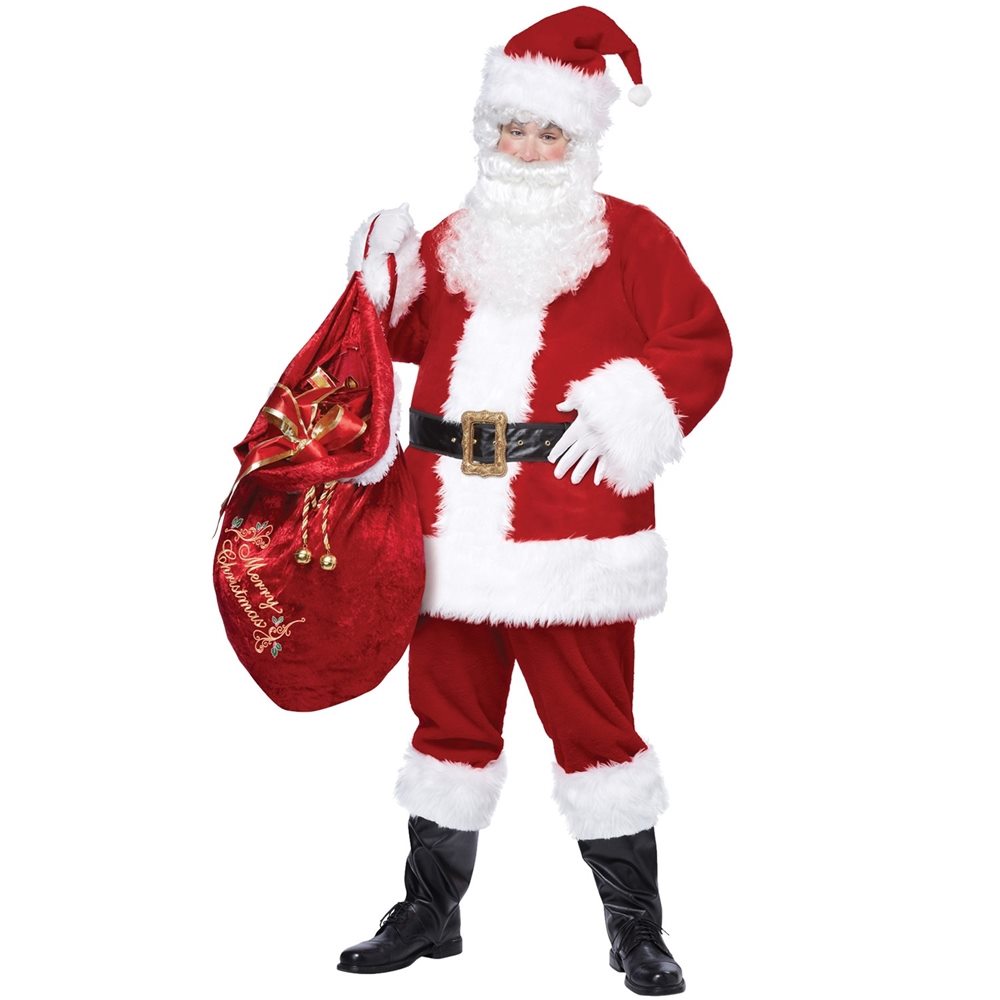 Picture of Santa Claus Deluxe Adult Mens Plus Size Costume