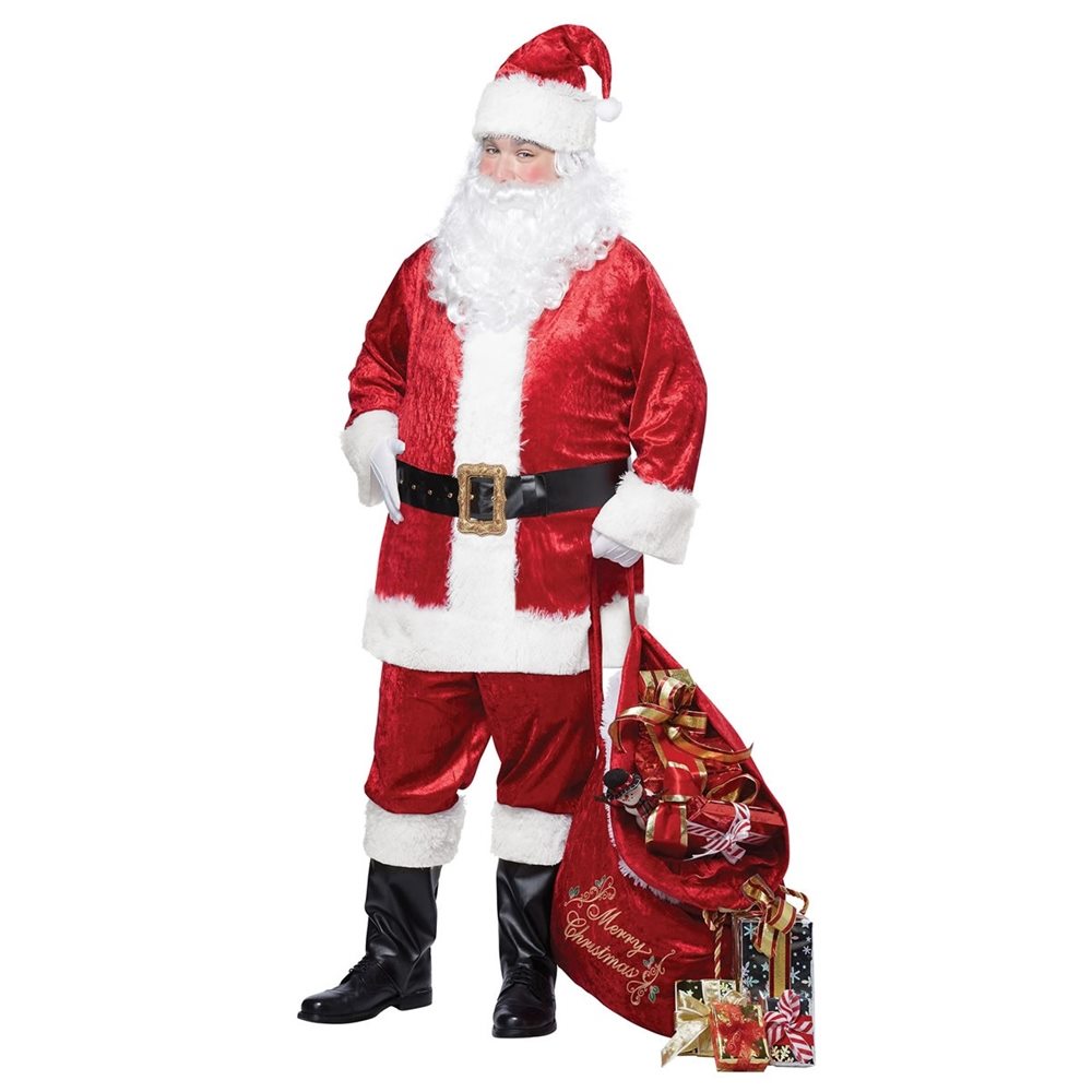 Picture of Santa Claus Classic Adult Mens Plus Size Costume
