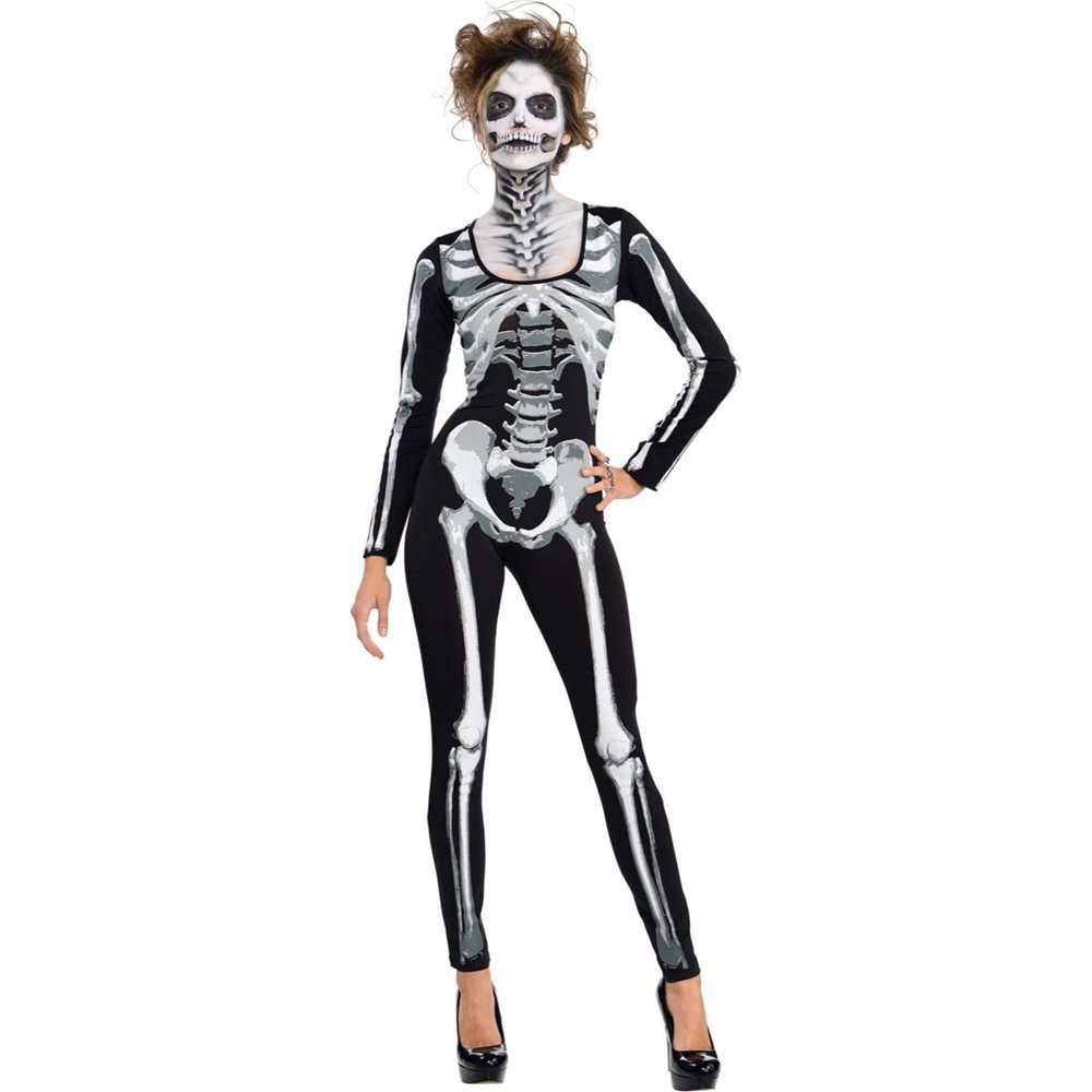 Picture of Skeleton Bones Adult Womens Catsuit