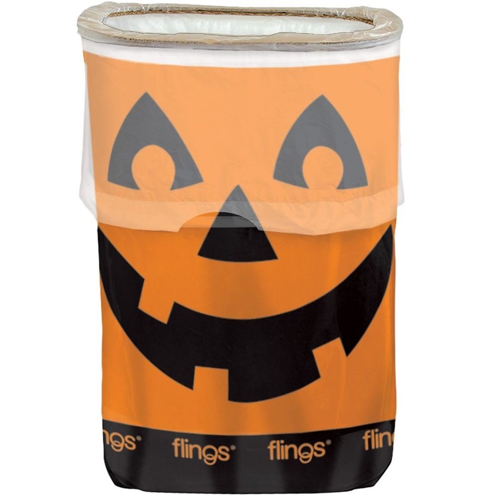 Picture of Jack-O-Lantern Flings Pop-Up Trash Bin
