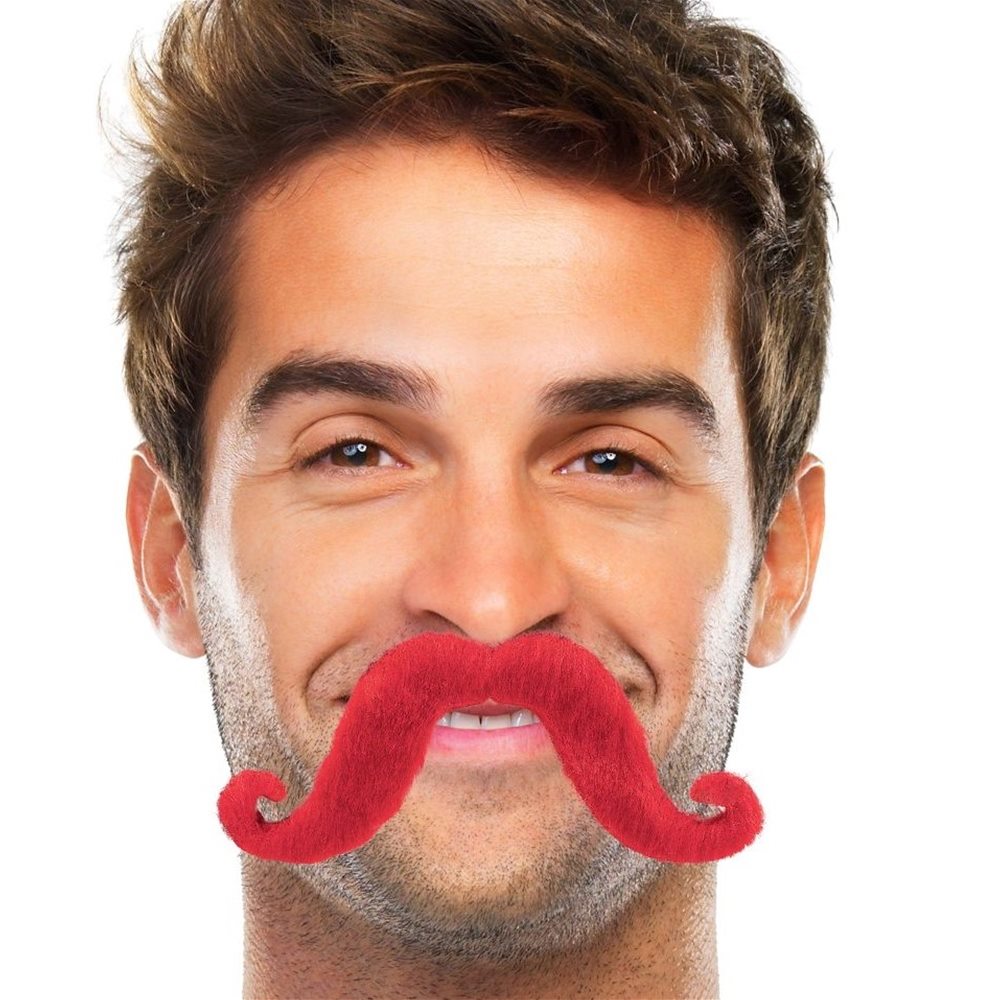 Picture of Red Handlebar Mustache