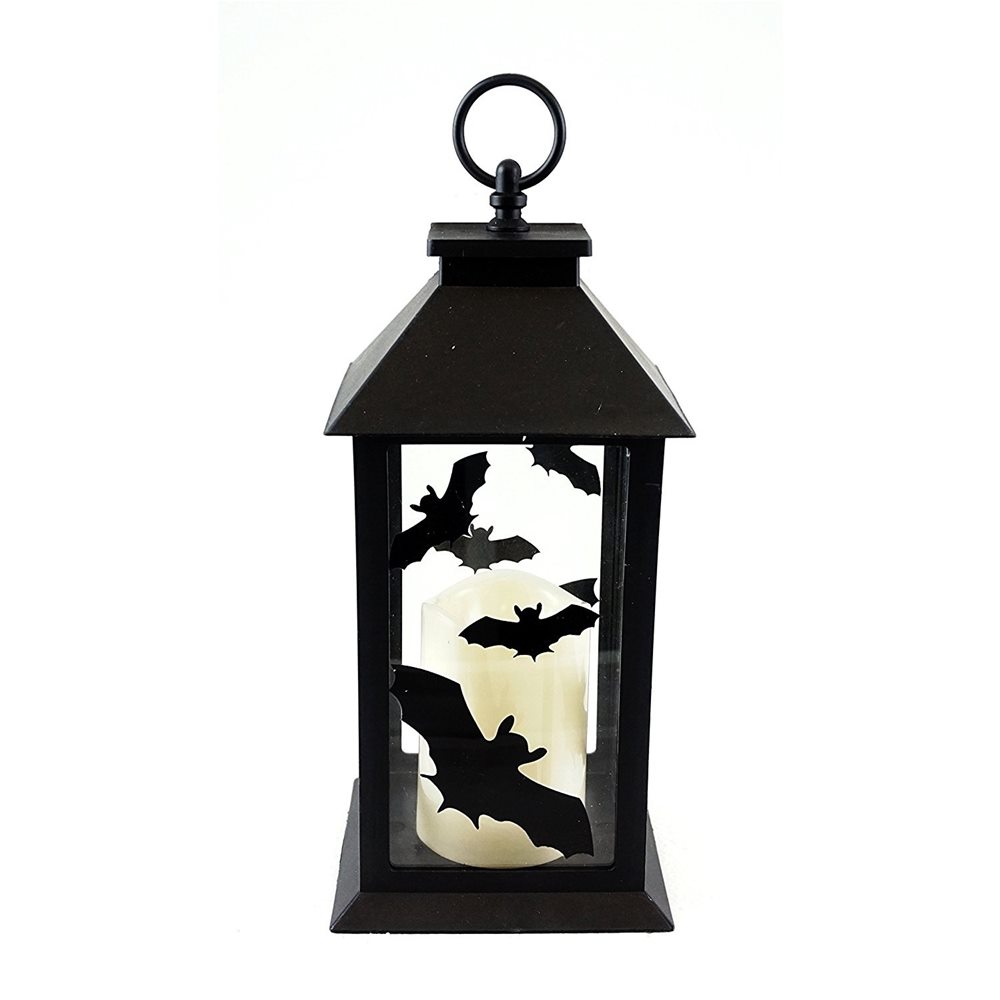 Picture of Bats Halloween Lantern with LED Candle