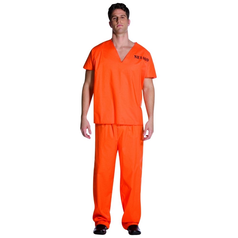 Picture of Jailhouse Jumpsuit Adult Mens Costume