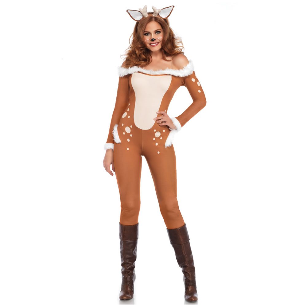 Picture of Darling Deer Jumpsuit Adult Womens Costume