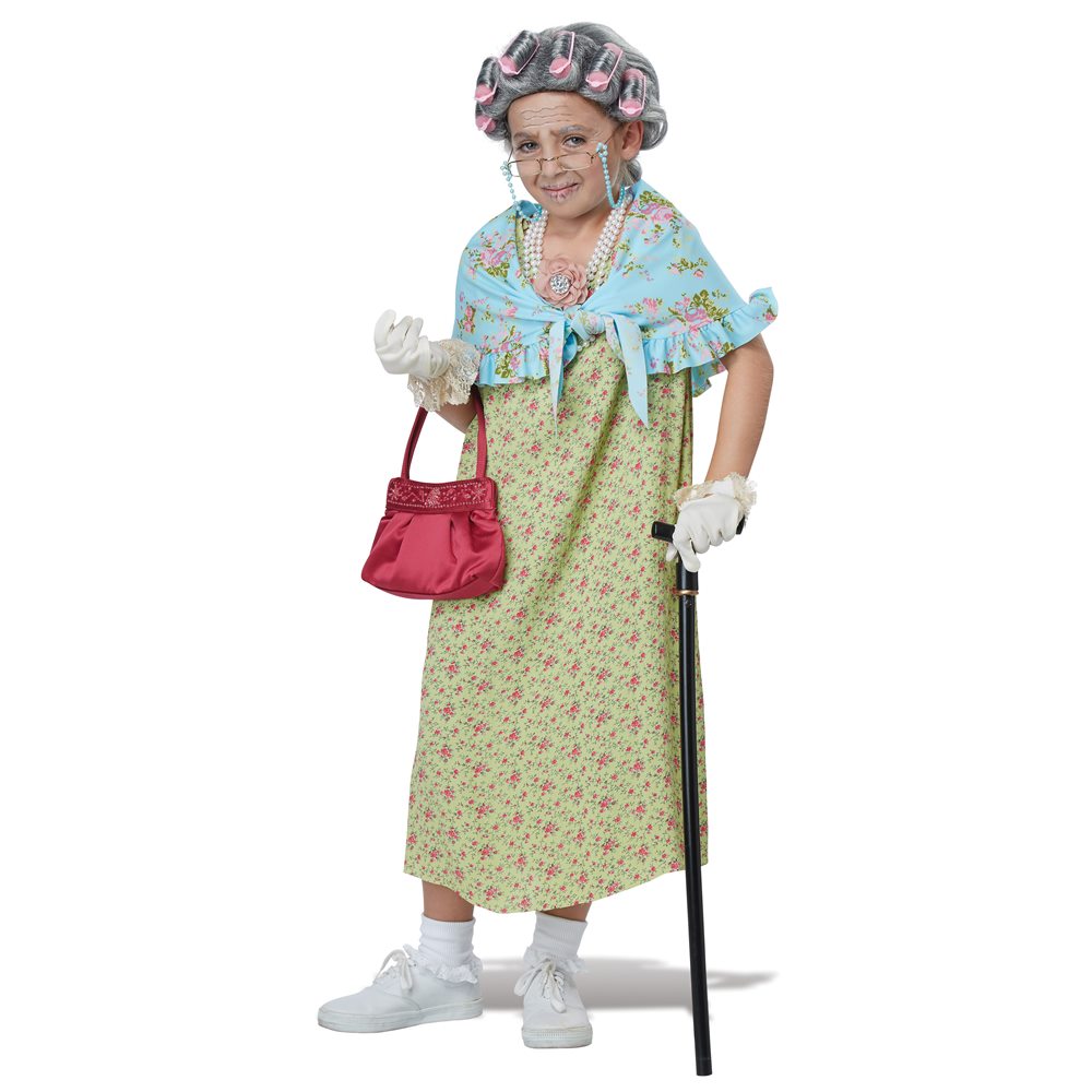 Picture of Old Lady Child Costume Kit