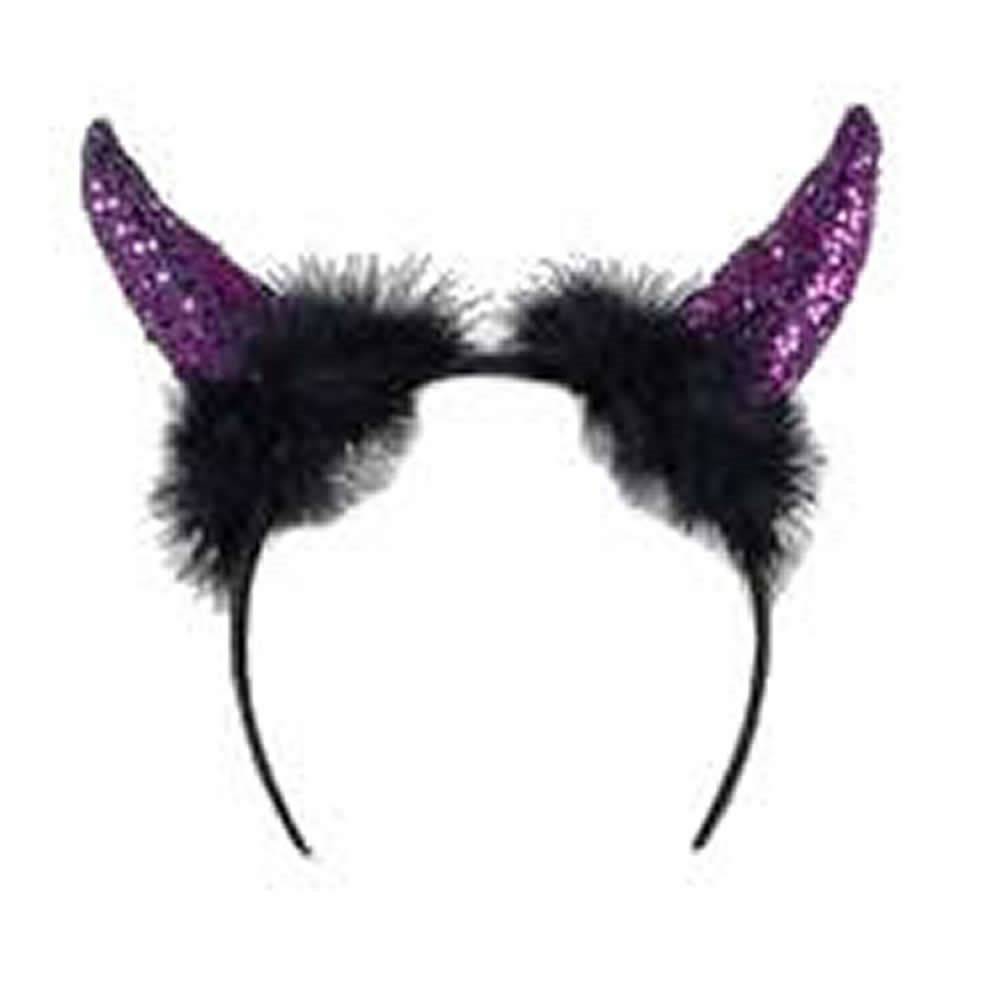 Picture of Purple Glitzy Horn Headband