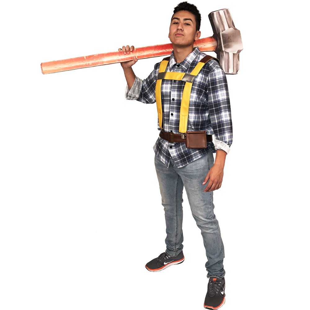Picture of Fort Protector Constructor Adult Mens Costume