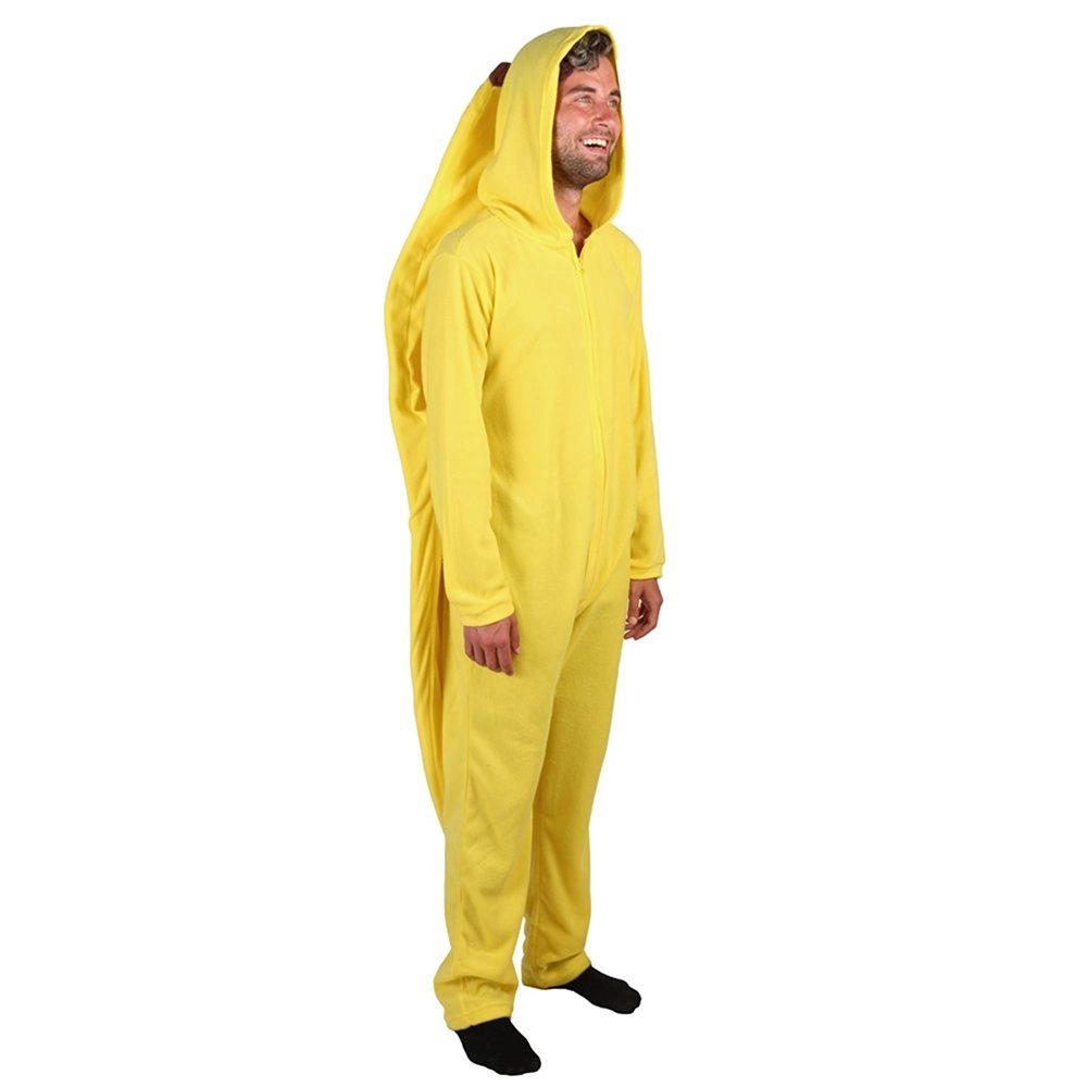 Halloweeen Club Costume Superstore. Banana Adult Unisex Onesie