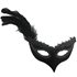 Picture of Lena Black Masquerade Mask with Silver Trim (Coming Soon)