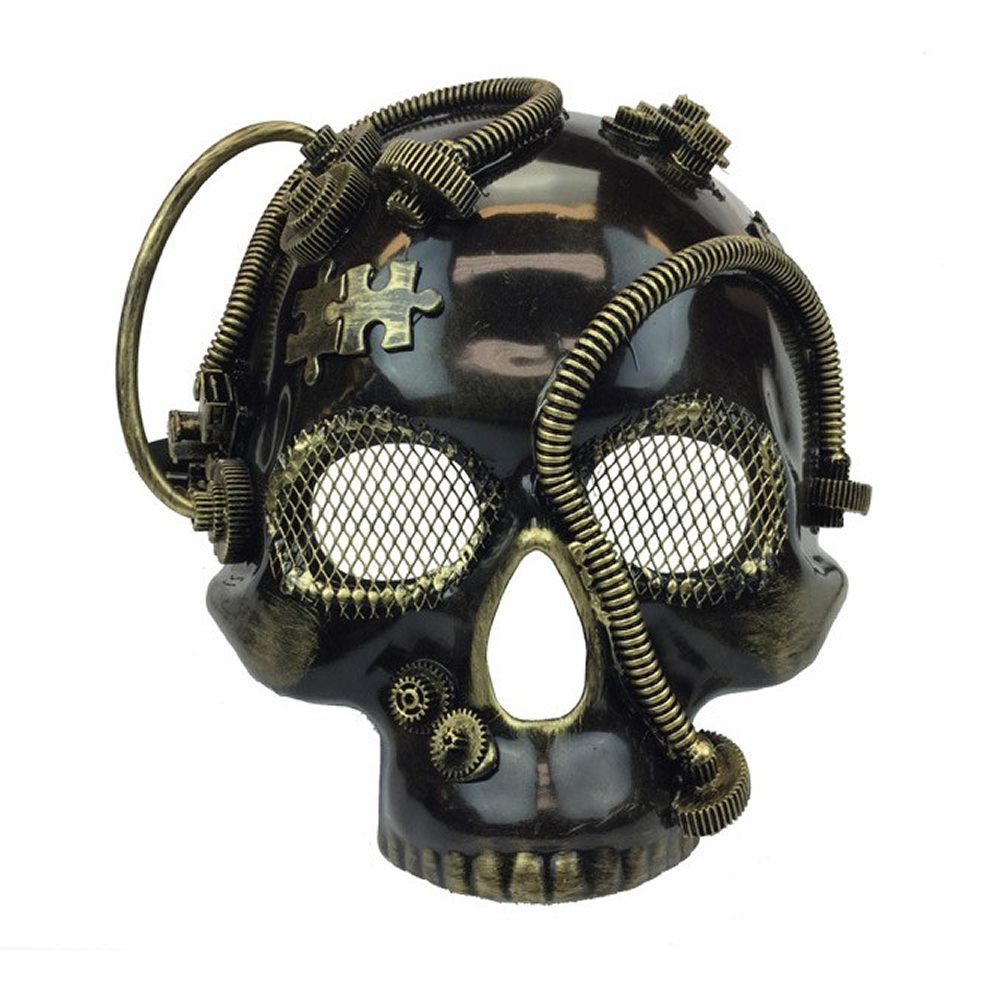 Picture of Steampunk Gold Skull Mask