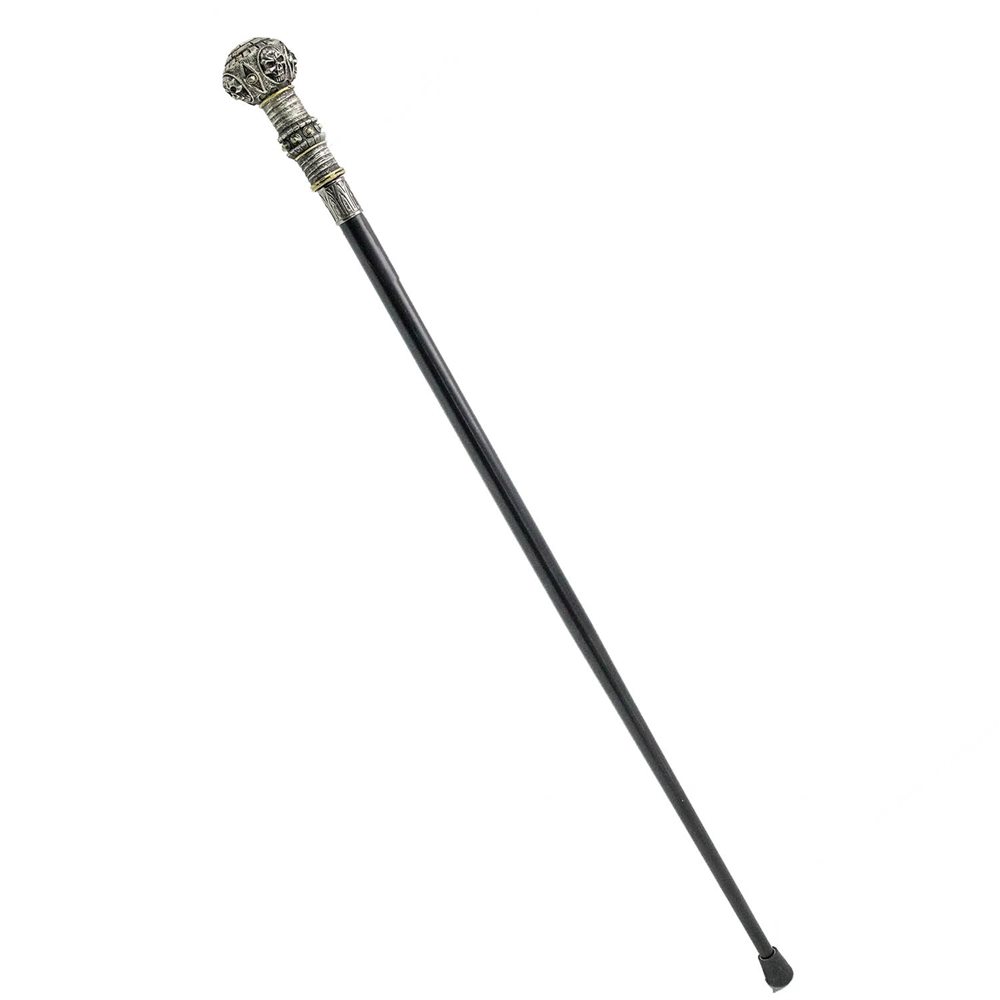 Picture of Skull Lordship Handle Black Metal Walking Cane