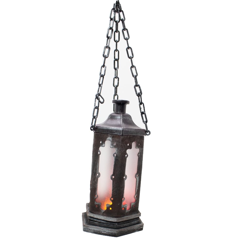 Picture of Black Vintage Light-Up Lantern
