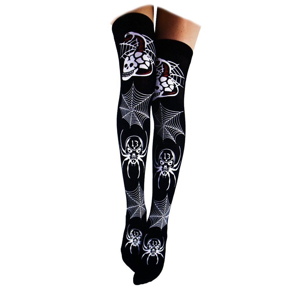 Picture of Spider Web Thigh Highs