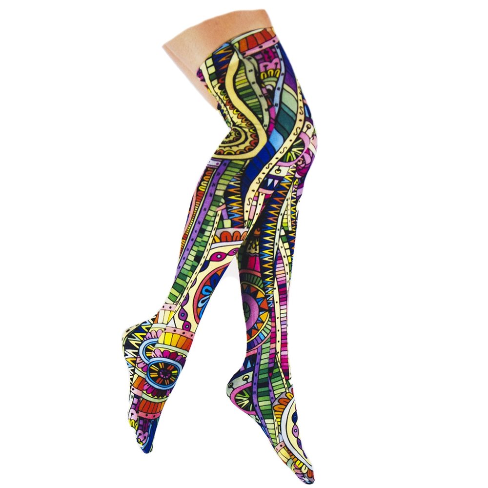 Picture of Mosaic Thigh Highs