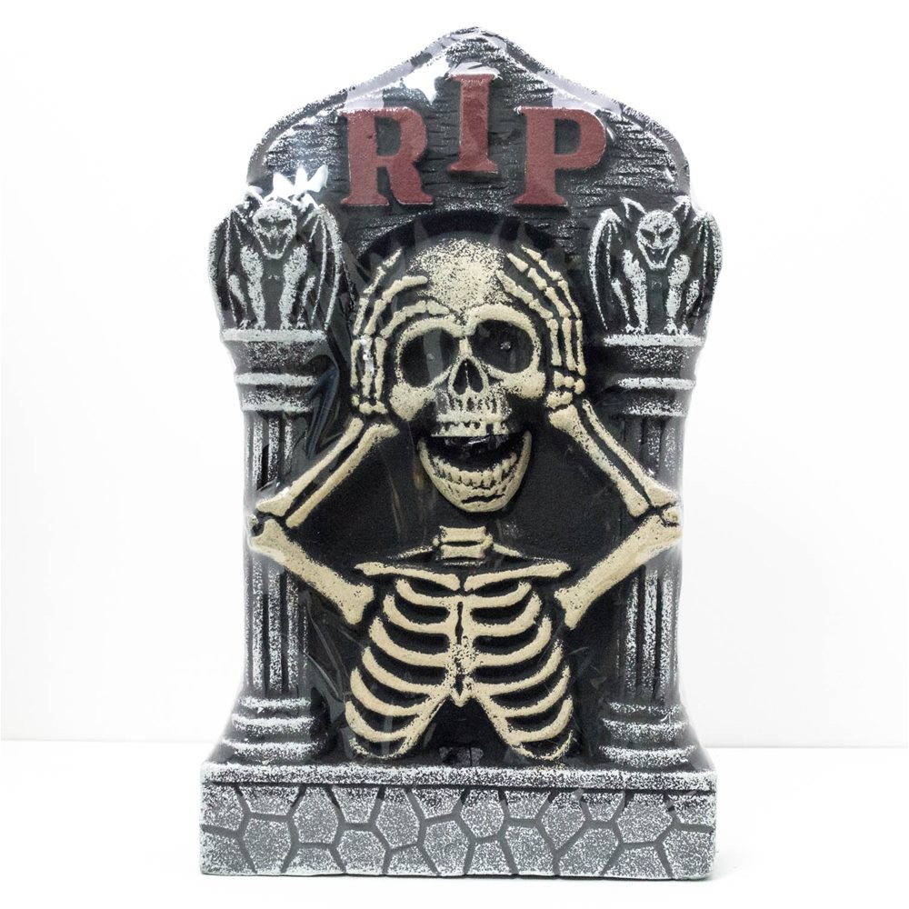 Picture of Light-Up Skeleton Eyes Tombstone