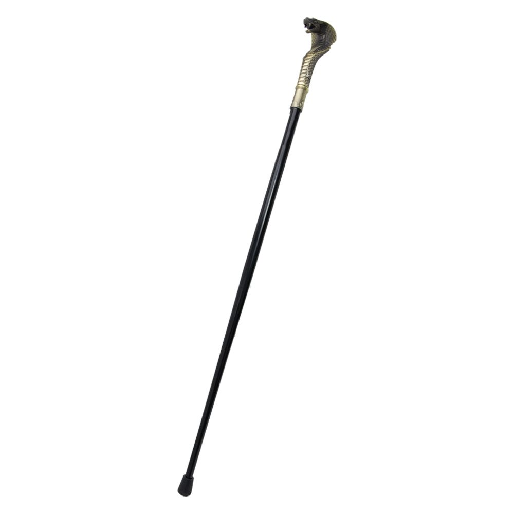 Picture of Cobra Head Handle Black Metal Walking Cane