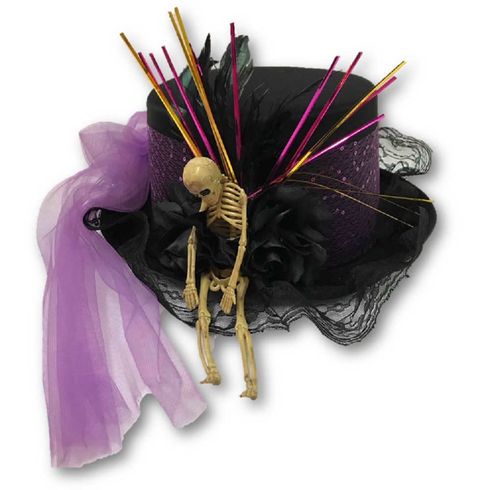 Picture of Satin Voodoo Skeleton Hat