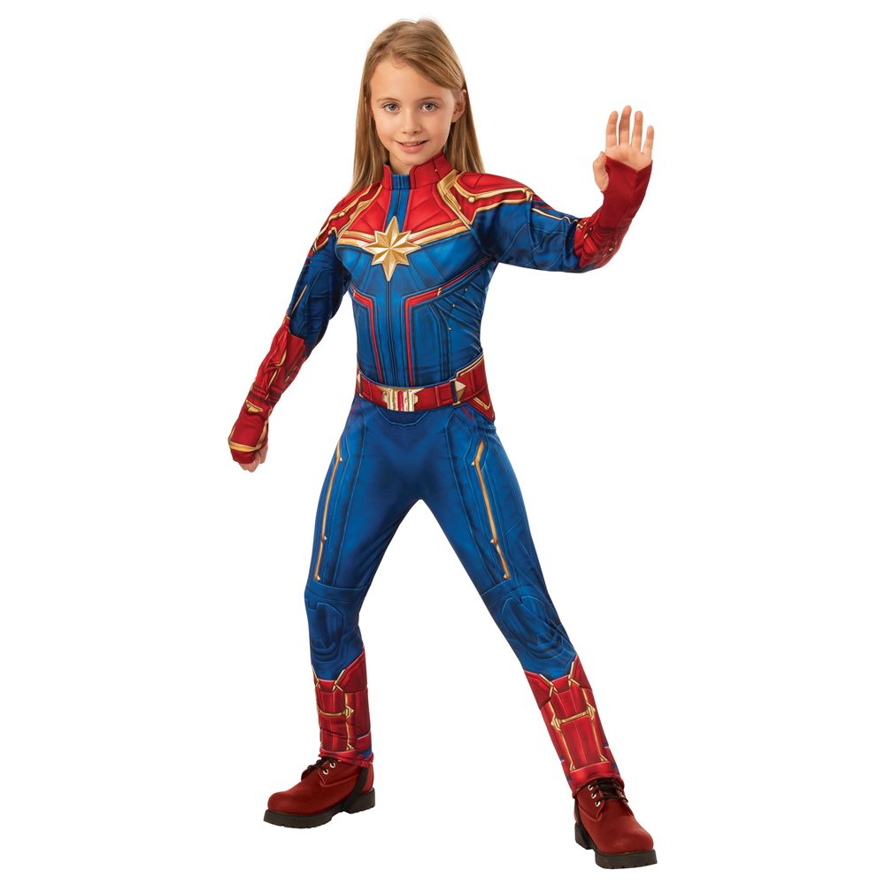 Picture of Captain Marvel Deluxe Hero Suit Child Costume